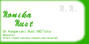 monika must business card